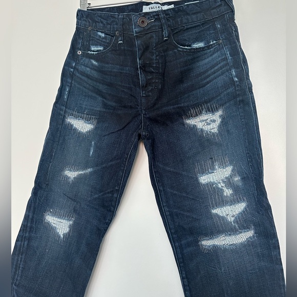 TALLEY DARK BLUE DISTRESSED JEANS - Picture 2 of 10